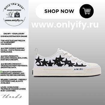 Amiri Stars Court Low “White/Black”