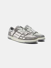Amiri Crystal Skel-Top Low “Grey” - 4