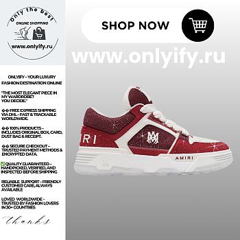 Amiri Crystal MA-1 “Burgundy”