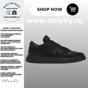 AMIRI Crystal Classic Low “Black” sneakers