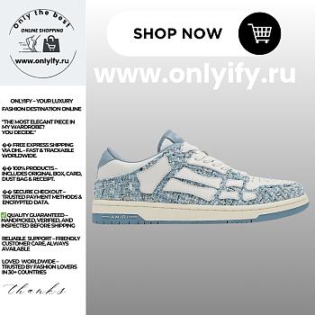 Amiri Boucle Skel Top Low