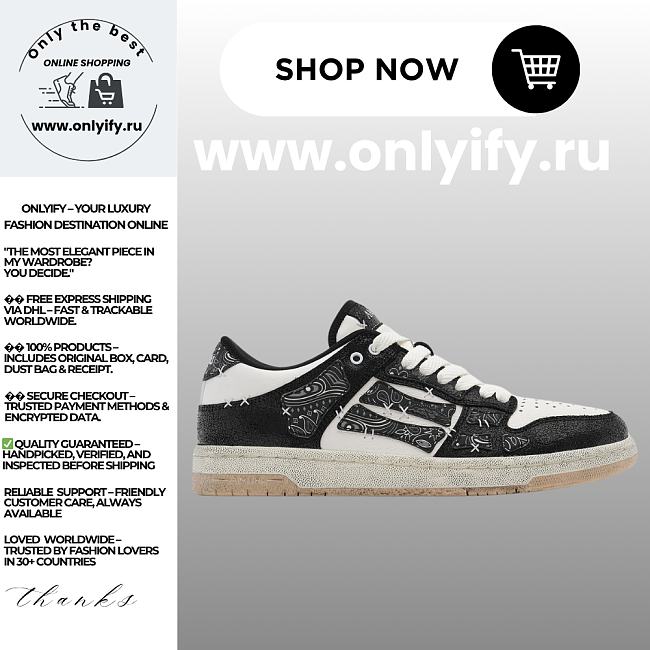 Amiri Bandana Skel Top Low - 1