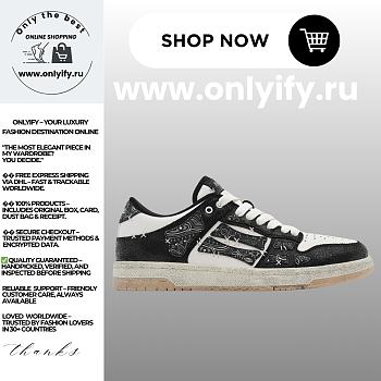 Amiri Bandana Skel Top Low