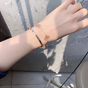 Van Cleef & Arpels Delicate Pink Clover Bracelet - 3