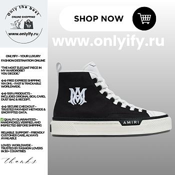 Black 'Ma Court Hi' high - top sneakers Amiri
