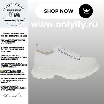 Alexander McQueen Men's Tread Slick Lace Up “White”