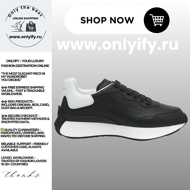 Alexander McQueen Men's Sprint Runner “Black” - 1
