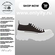 Alexander McQueen Men's Tread Slick Lace Up “Black” - 1
