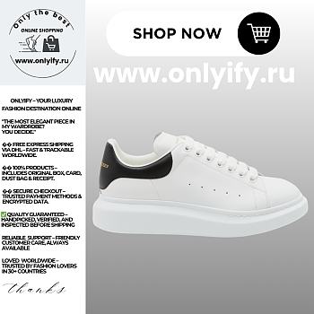 Alexander McQueen Men's Oversized Sneaker “White Black
