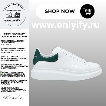 Alexander McQueen Men's Oversized Sneaker “White Green”