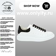 Alexander McQueen Men's Oversized Sneaker “White Jet Black” - 1