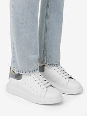 Alexander McQueen Men's Oversized Sneaker “White Light Grey” - 2