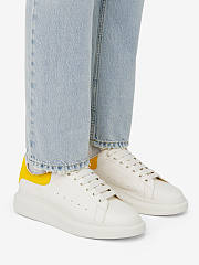 Alexander McQueen Men's Oversized Sneaker “White Yellow” - 2