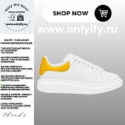 Alexander McQueen Men's Oversized Sneaker “White Yellow” - 1