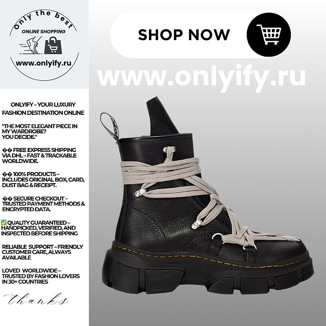 DR. MARTENS x Rick Owens 1460 DMXL Megalace Boot - 1