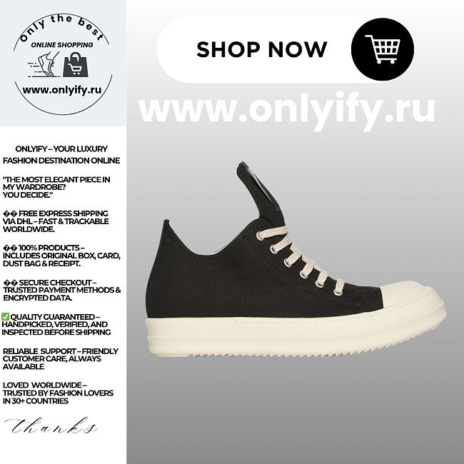 Rick Owens DRKSHDW SS25 Hollywood Low Sneaks - 1