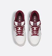 Dior B57 Dribble Low-Top Sneaker – White and Dior Gray Smooth Calfskin with White Suede - 6