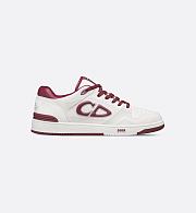 Dior B57 Dribble Low-Top Sneaker – White and Dior Gray Smooth Calfskin with White Suede - 3