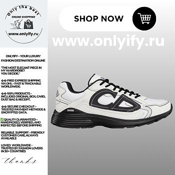 Dior Sneaker in White Technical Mesh and Technical Fabric – 3SN279ZRD_H069