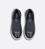 Dior B30 Sneaker in Anthracite Gray Grained Calfskin and Dior Oblique Canvas – 3SN303AAP_H870 - 4