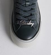 Dior B30 Sneaker in Anthracite Gray Grained Calfskin and Dior Oblique Canvas – 3SN303AAP_H870 - 3