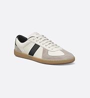 Dior B57 Low-Top Sneaker in Black and White Smooth Calfskin with Gray Suede – 3SN328ZRH_H069 - 6