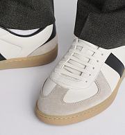 Dior B57 Low-Top Sneaker in Black and White Smooth Calfskin with Gray Suede – 3SN328ZRH_H069 - 4