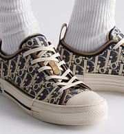 Dior B30 Sneaker in Blue and Beige Raffia-Effect Dior Oblique Denim – 3SN340ZQL_H577 - 6