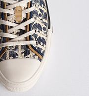Dior B30 Sneaker in Blue and Beige Raffia-Effect Dior Oblique Denim – 3SN340ZQL_H577 - 5
