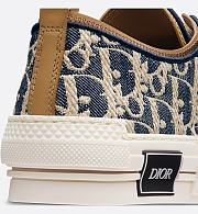 Dior B30 Sneaker in Blue and Beige Raffia-Effect Dior Oblique Denim – 3SN340ZQL_H577 - 3