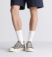 Dior B30 Sneaker in Blue and Beige Raffia-Effect Dior Oblique Denim – 3SN340ZQL_H577 - 2