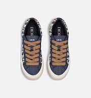 Dior B30 Sneaker in Blue Denim with Blue and Beige Raffia-Effect Dior Oblique Denim – 3SN303ZFK_H577 - 5