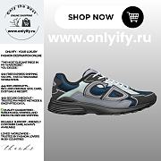 Dior B30 Sneaker in Blue Technical Mesh with Mint Green, Black and Gray Technical Fabric – 3SN279ZRB_H954 - 1
