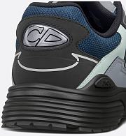 Dior B30 Sneaker in Blue Technical Mesh with Mint Green, Black and Gray Technical Fabric – 3SN279ZRB_H954 - 4