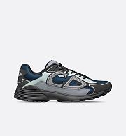 Dior B30 Sneaker in Blue Technical Mesh with Mint Green, Black and Gray Technical Fabric – 3SN279ZRB_H954 - 2