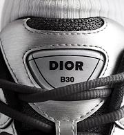 Dior B30 Sneaker in Deep Gray Technical Mesh and Silver-Tone Metallic Technical Fabric – 3SN279ZYG_H870 - 6