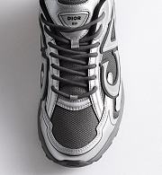Dior B30 Sneaker in Deep Gray Technical Mesh and Silver-Tone Metallic Technical Fabric – 3SN279ZYG_H870 - 5