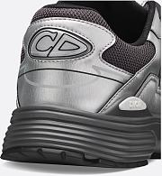 Dior B30 Sneaker in Deep Gray Technical Mesh and Silver-Tone Metallic Technical Fabric – 3SN279ZYG_H870 - 4