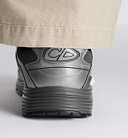 Dior B30 Sneaker in Deep Gray Technical Mesh and Silver-Tone Metallic Technical Fabric – 3SN279ZYG_H870 - 2