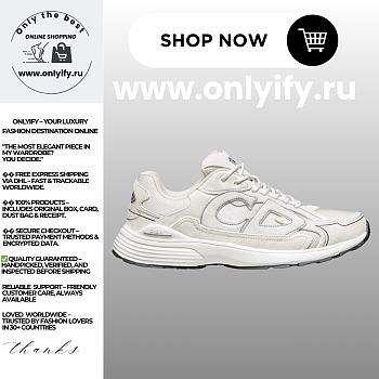 Dior B30 Sneaker in Ecru Suede – 3SN279ZEI_H006
