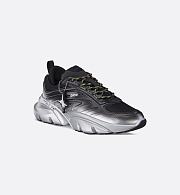 Dior B30 Sneaker in Gradient Black and Silver-Tone Mesh and Technical Fabric – 3SN306ZQE_H950 - 6