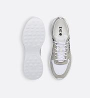 Dior B30 Sneaker in Gray Suede, White Technical Mesh, and Blue Dior Oblique Canvas – 3SN283ZMI_H865 - 5
