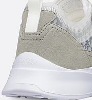 Dior B30 Sneaker in Gray Suede, White Technical Mesh, and Blue Dior Oblique Canvas – 3SN283ZMI_H865 - 2