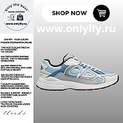 Dior B30 Sneaker in Light Blue Mesh and Multicolor Technical Fabric – 3SN279ZRB_H560 - 1