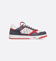 Dior B30 Sneaker in Gray, White & Red Calfskin and Dior Oblique Galaxy Leather – 3SN272AAU_H831 - 2