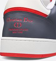 Dior B30 Sneaker in Gray, White & Red Calfskin and Dior Oblique Galaxy Leather – 3SN272AAU_H831 - 5