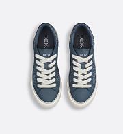 Dior B30 Sneaker in Navy Blue Calfskin and Dior Gravity Outline Leather – 3SN303ZQO_H578 - 4