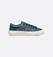Dior B30 Sneaker in Navy Blue Calfskin and Dior Gravity Outline Leather – 3SN303ZQO_H578 - 3