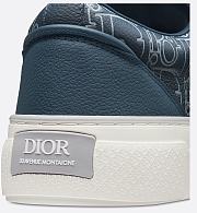Dior B30 Sneaker in Navy Blue Calfskin and Dior Gravity Outline Leather – 3SN303ZQO_H578 - 2