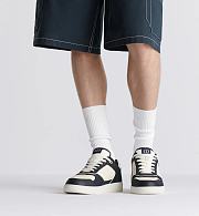 Dior B30 Sneaker in Navy Blue and White Calfskin with White Dior Gravity Leather – 3SN272ZAY_H528 - 3